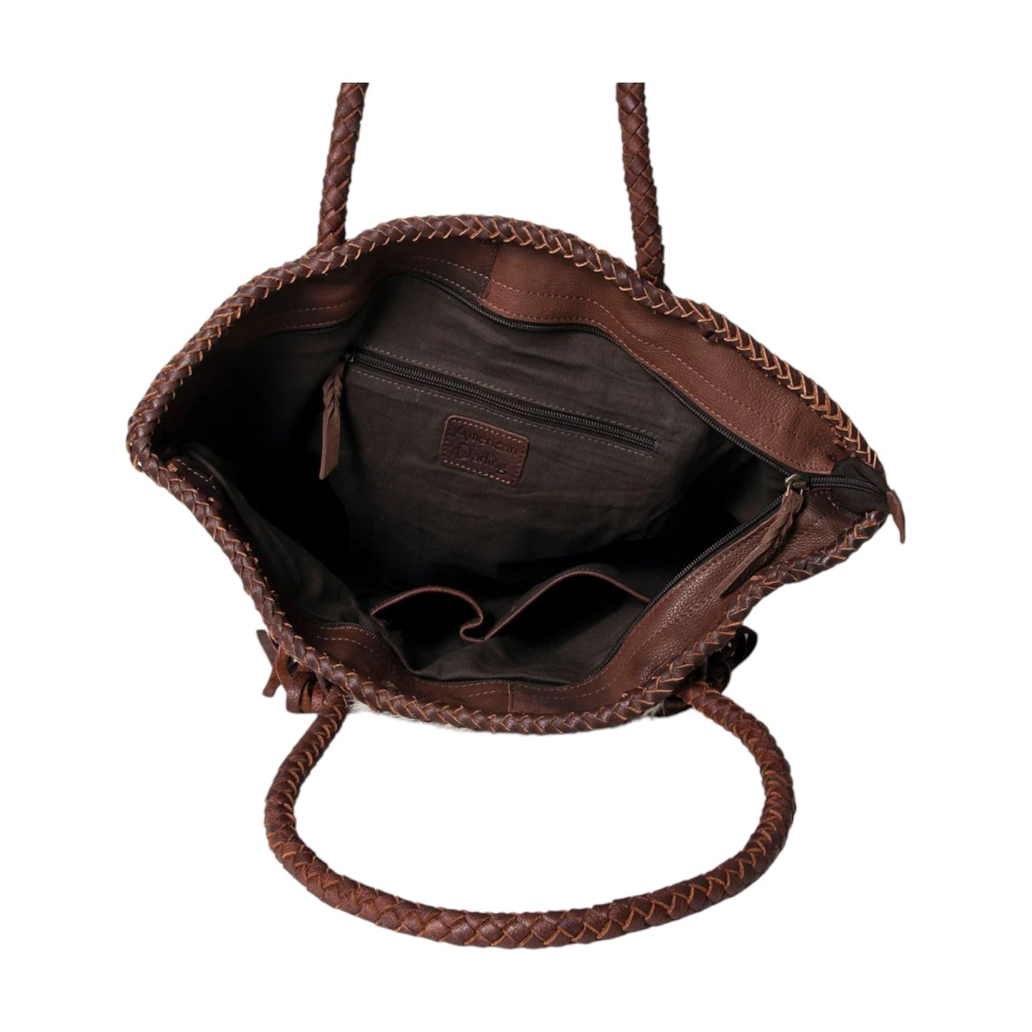 ADBGM274B – Oversized Cowhide & Genuine Leather Tote Bag | Western Travel Bag by American Darling