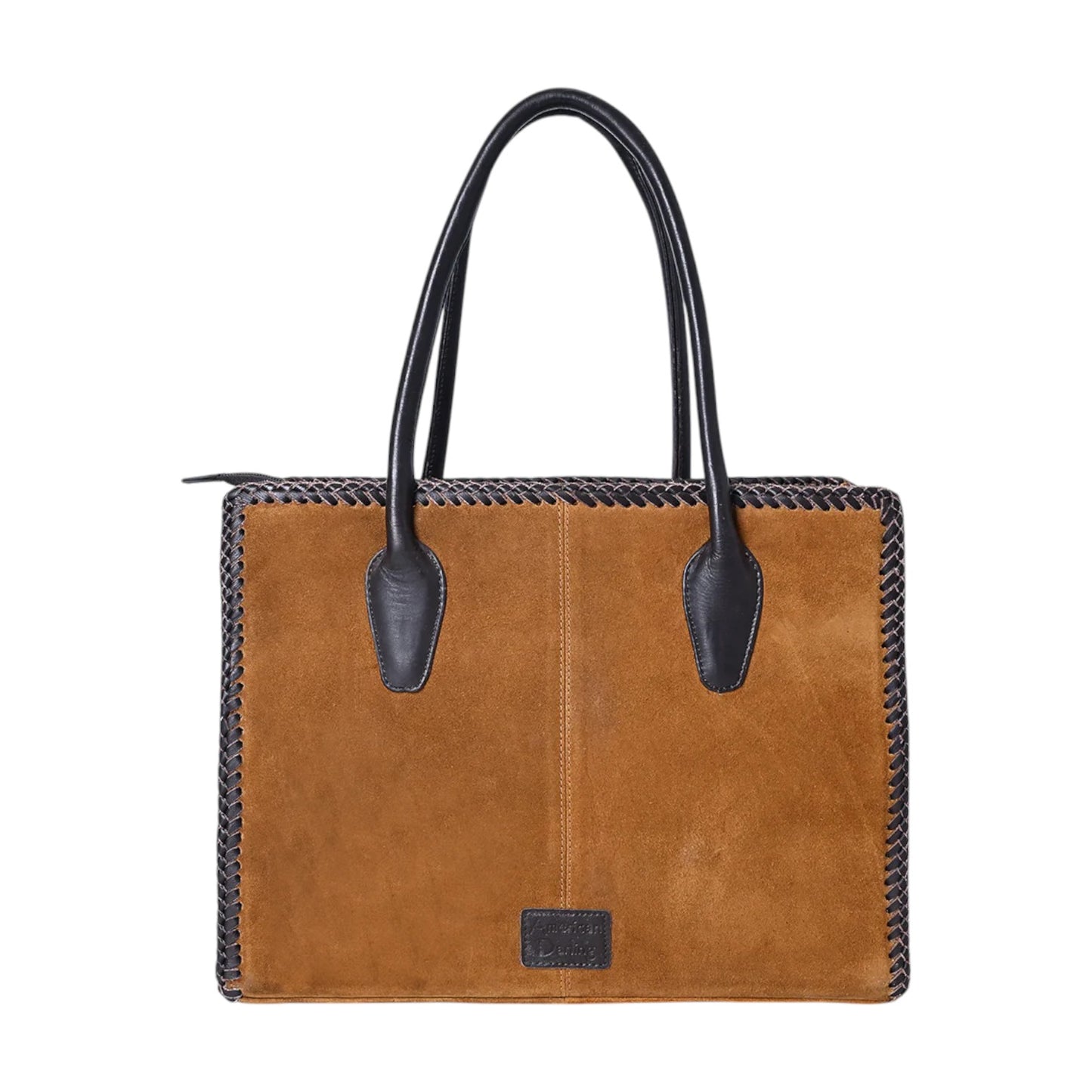 ADBGM556 – Hand-Painted Suede Tote Bag with Adjustable Strap
