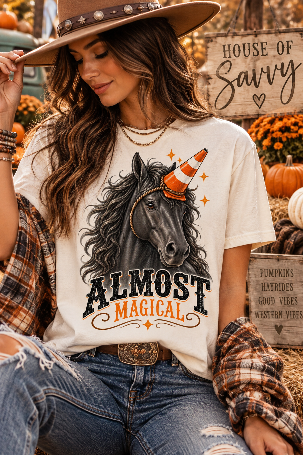 Almost Magical Horse Halloween Graphic Tee