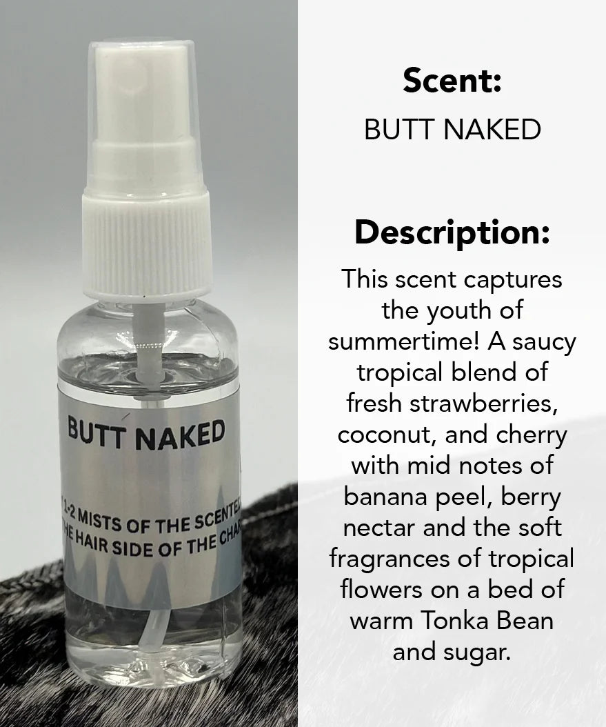 Butt Naked Fragrance Oil | Tropical Strawberry & Coconut Scent | Car & Closet Freshener Spray