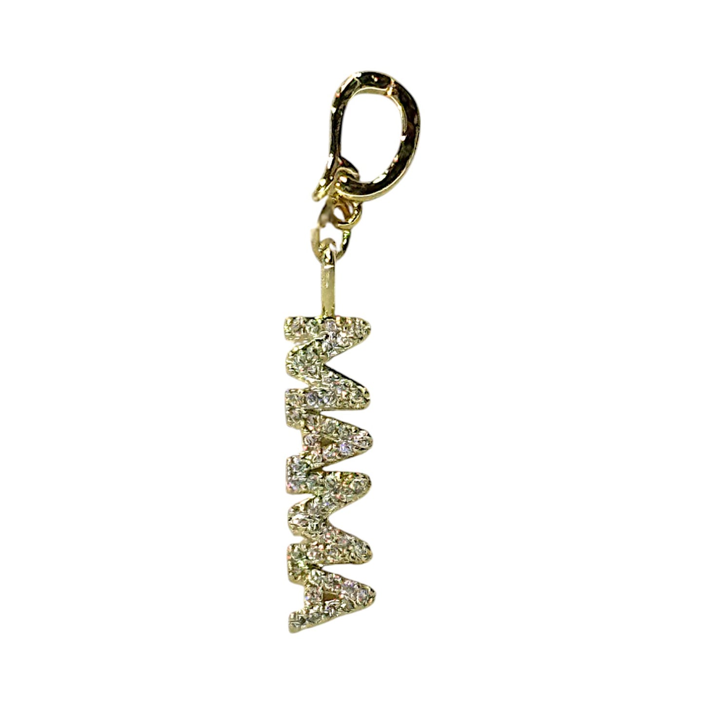 MAMA Charm – 18K Gold Triple Plated Crystal Charm with Clasp