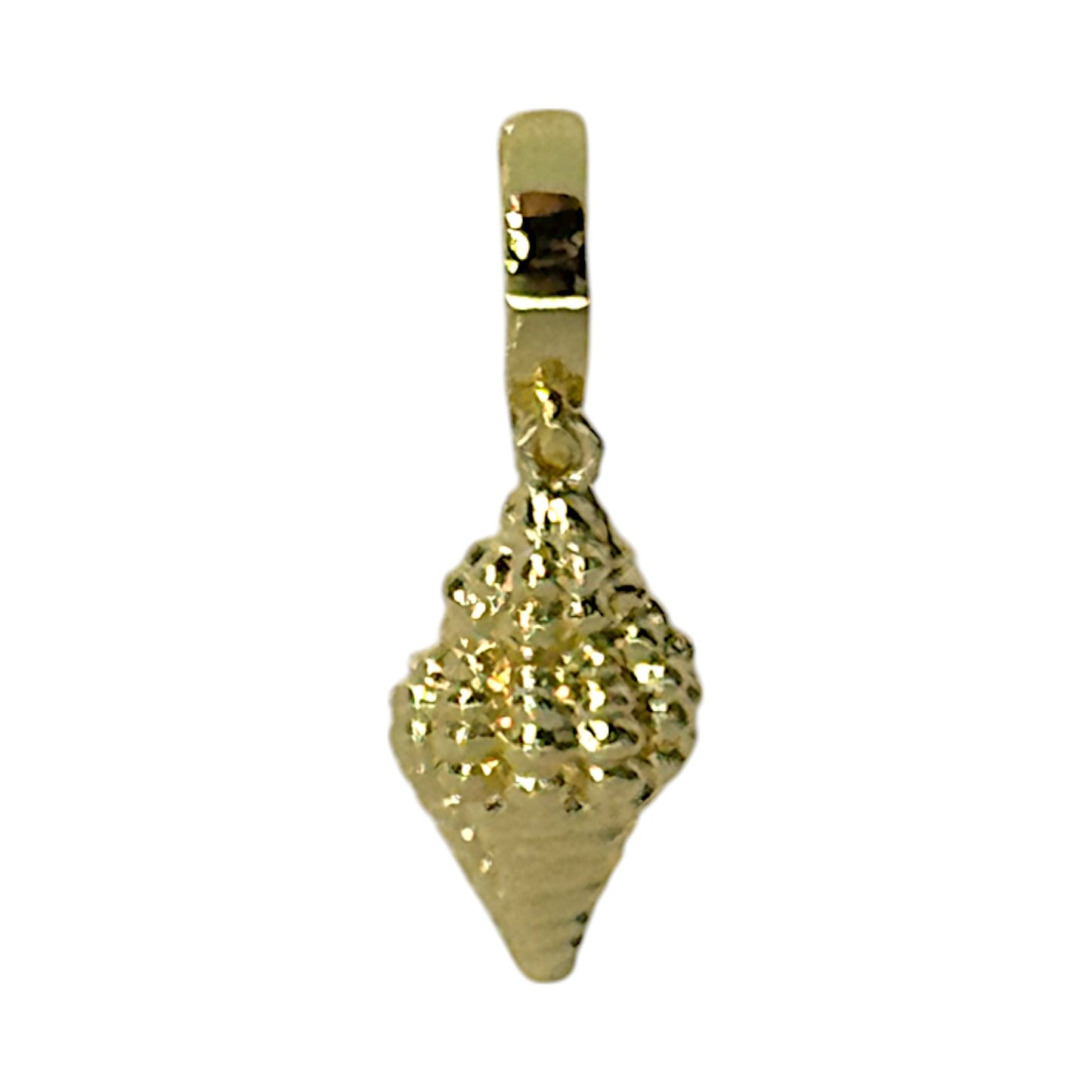 Gold Seashell Charm – 18K Triple Plated Beachy Charm with Clasp
