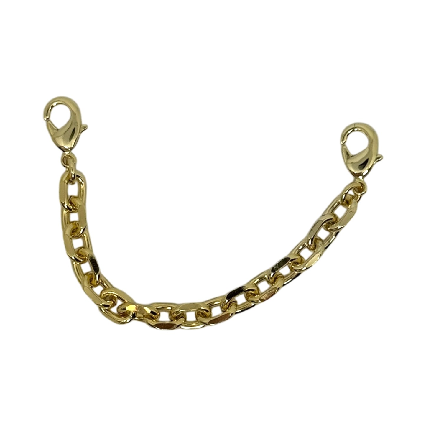 18K Gold Triple-Plated Hat Chain or Shoe Charm Chain – Removable Clip-On Bling Accessory
