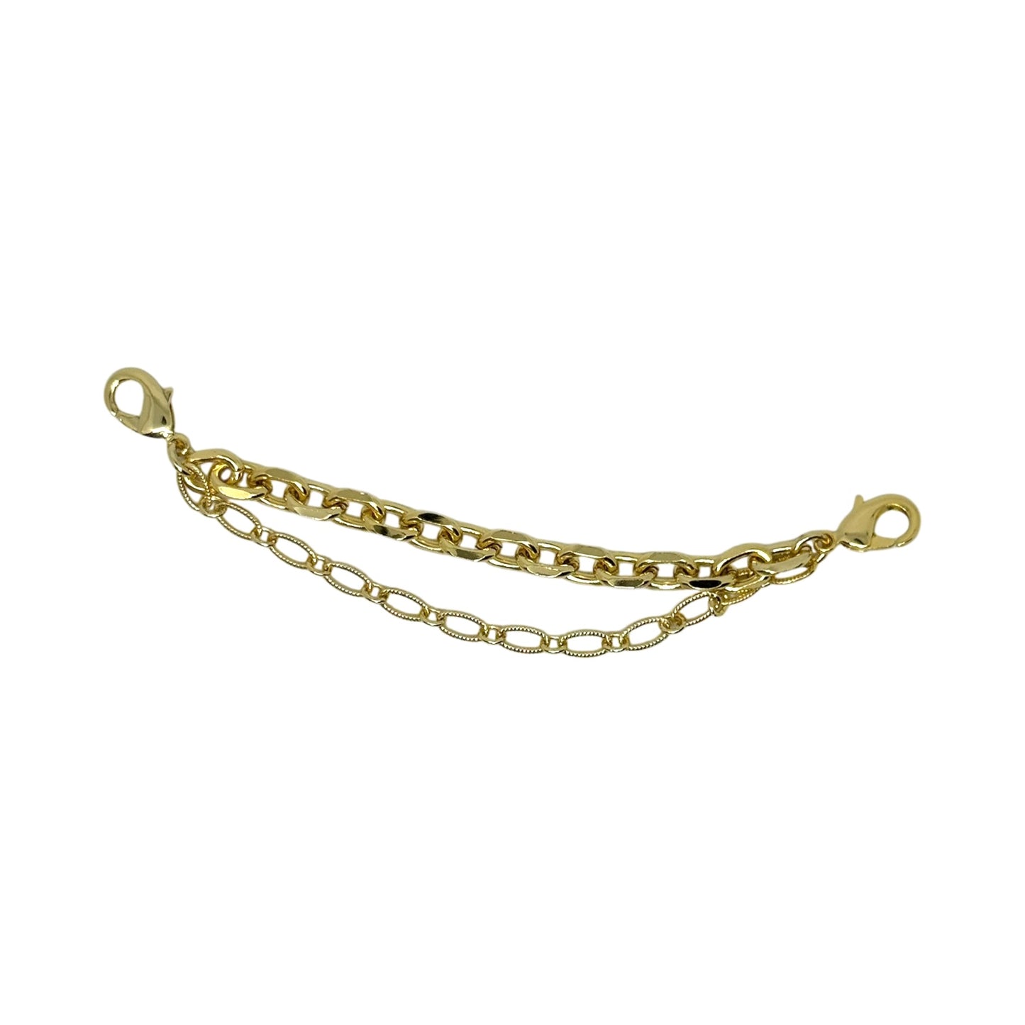Double Layer 18K Gold-Plated Shoe Charm Chain or Hat Chain – Clip-On Bling Accessory