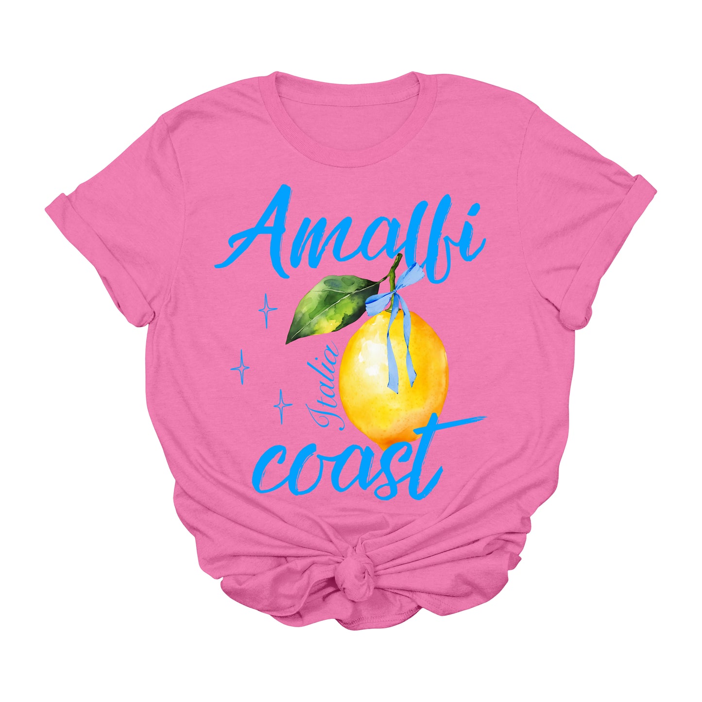 Amalfi Coast T-Shirt - Italy Travel Shirt - Lemon Graphic Tee - Cute Italian Aesthetic Shirt - Coastal Vacation Tee - Summer Beach Shirt - Unisex & Women’s Travel Outfit