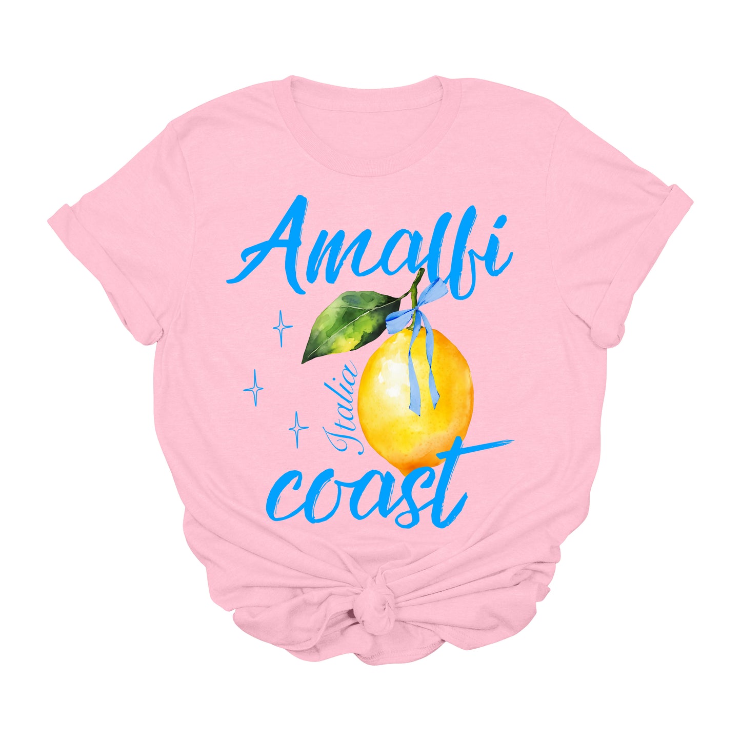 Amalfi Coast T-Shirt - Italy Travel Shirt - Lemon Graphic Tee - Cute Italian Aesthetic Shirt - Coastal Vacation Tee - Summer Beach Shirt - Unisex & Women’s Travel Outfit