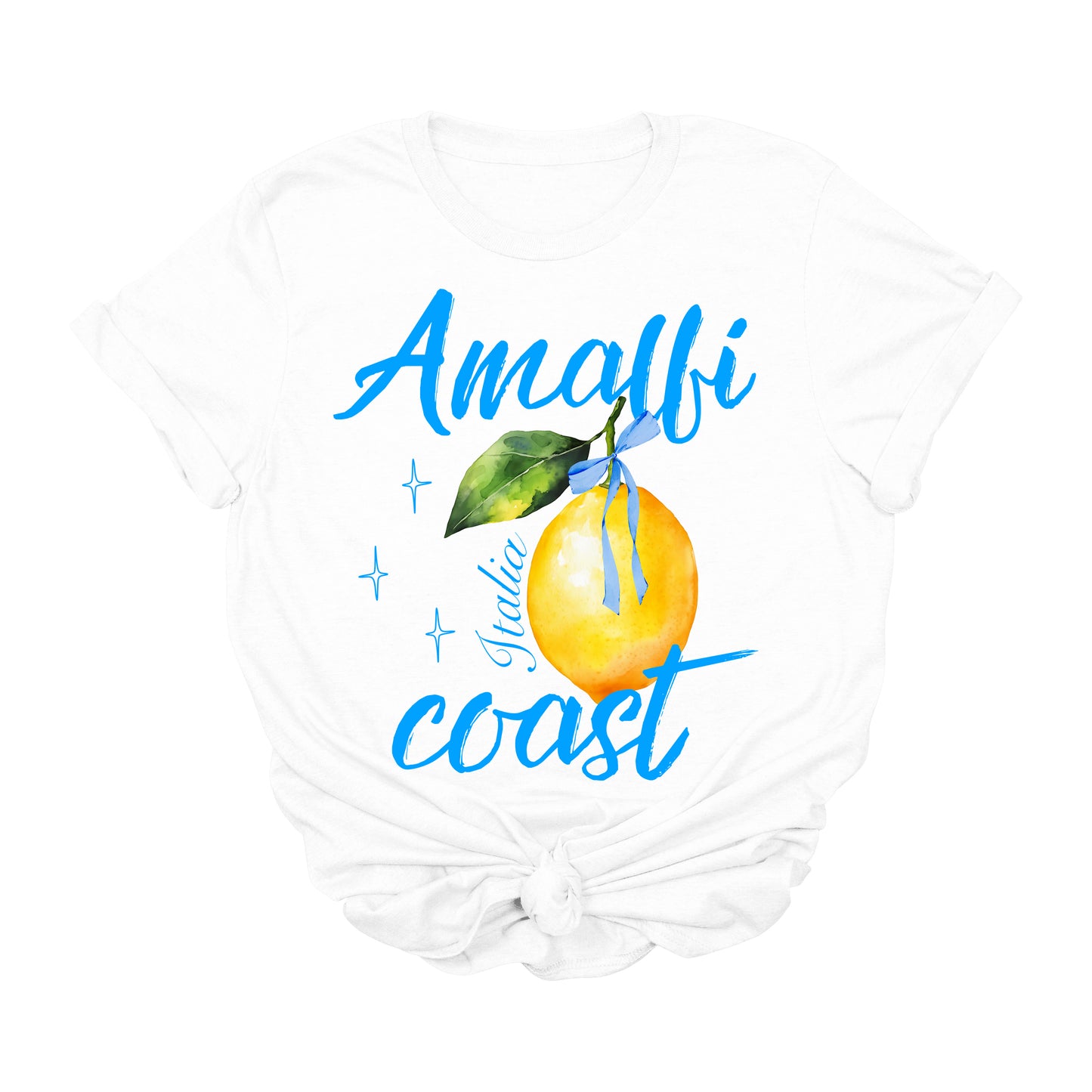 Amalfi Coast T-Shirt - Italy Travel Shirt - Lemon Graphic Tee - Cute Italian Aesthetic Shirt - Coastal Vacation Tee - Summer Beach Shirt - Unisex & Women’s Travel Outfit