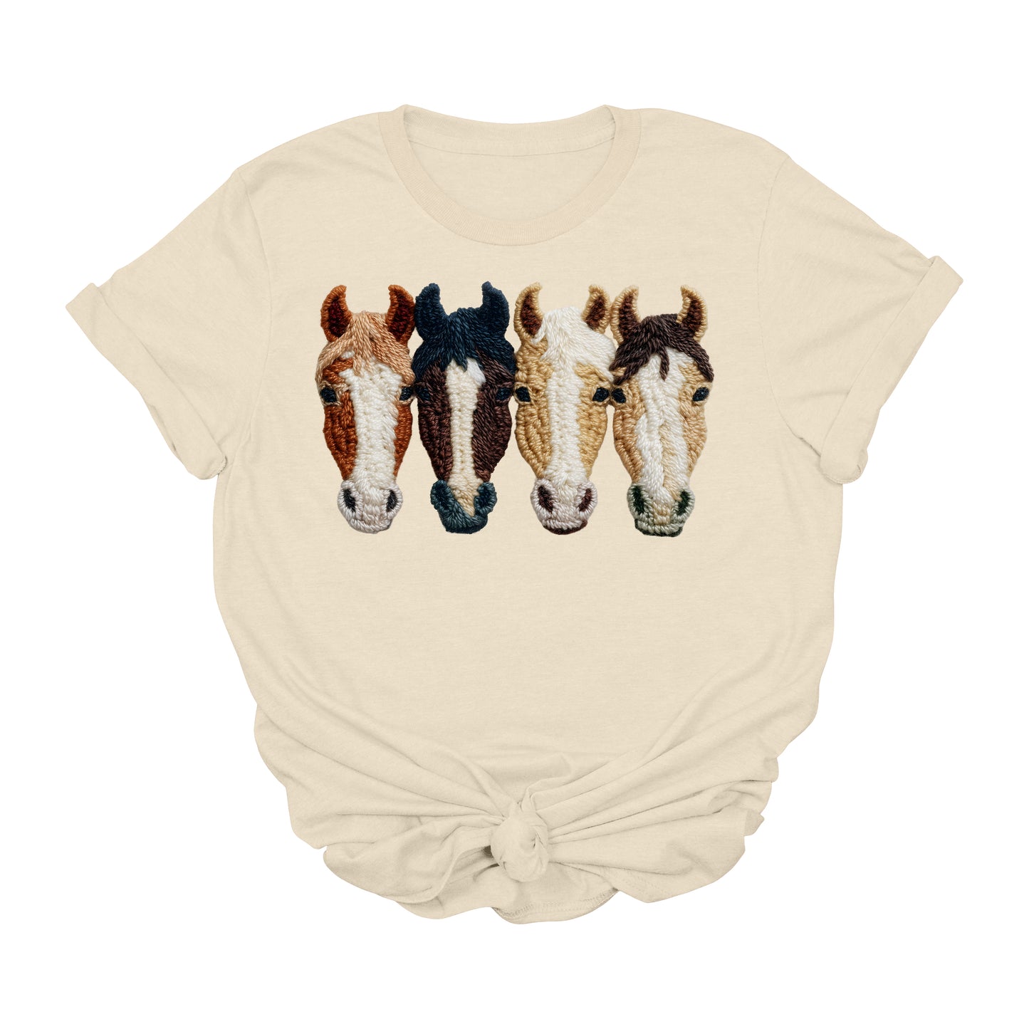 Crochet Horse Graphic Tee | Western Horse Lover Cowgirl Boutique Shirt