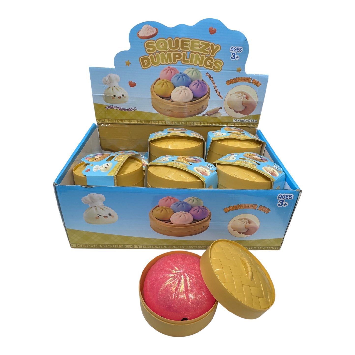 Glitter Dumpling Mystery Squishy Toy | Surprise Color Kawaii Sensory Fidget Collectible