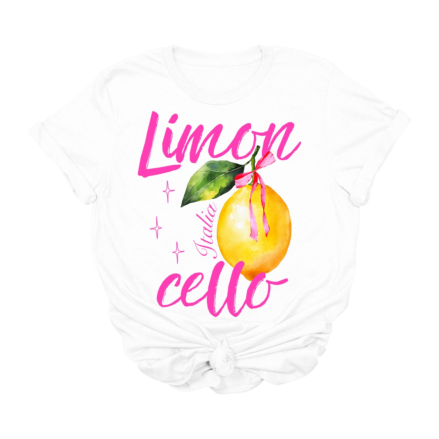 Limoncello Graphic T-Shirt | Italia Lemon Aesthetic Tee | Cute Summer Vacation Shirt | Watercolor Fruit Tee for Women | Amalfi Coast Inspired T-Shirt | Italian Style Lemon Lover Gift