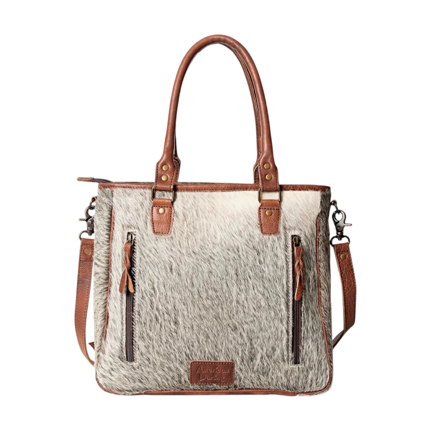 ADBG201BRAH – Cowhide Conceal & Carry Tote Bag | Genuine Leather Western Handbag by American Darling