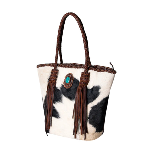 ADBGM274B – Oversized Cowhide & Genuine Leather Tote Bag | Western Travel Bag by American Darling