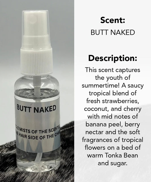 Butt Naked Fragrance Oil | Tropical Strawberry & Coconut Scent | Car & Closet Freshener Spray