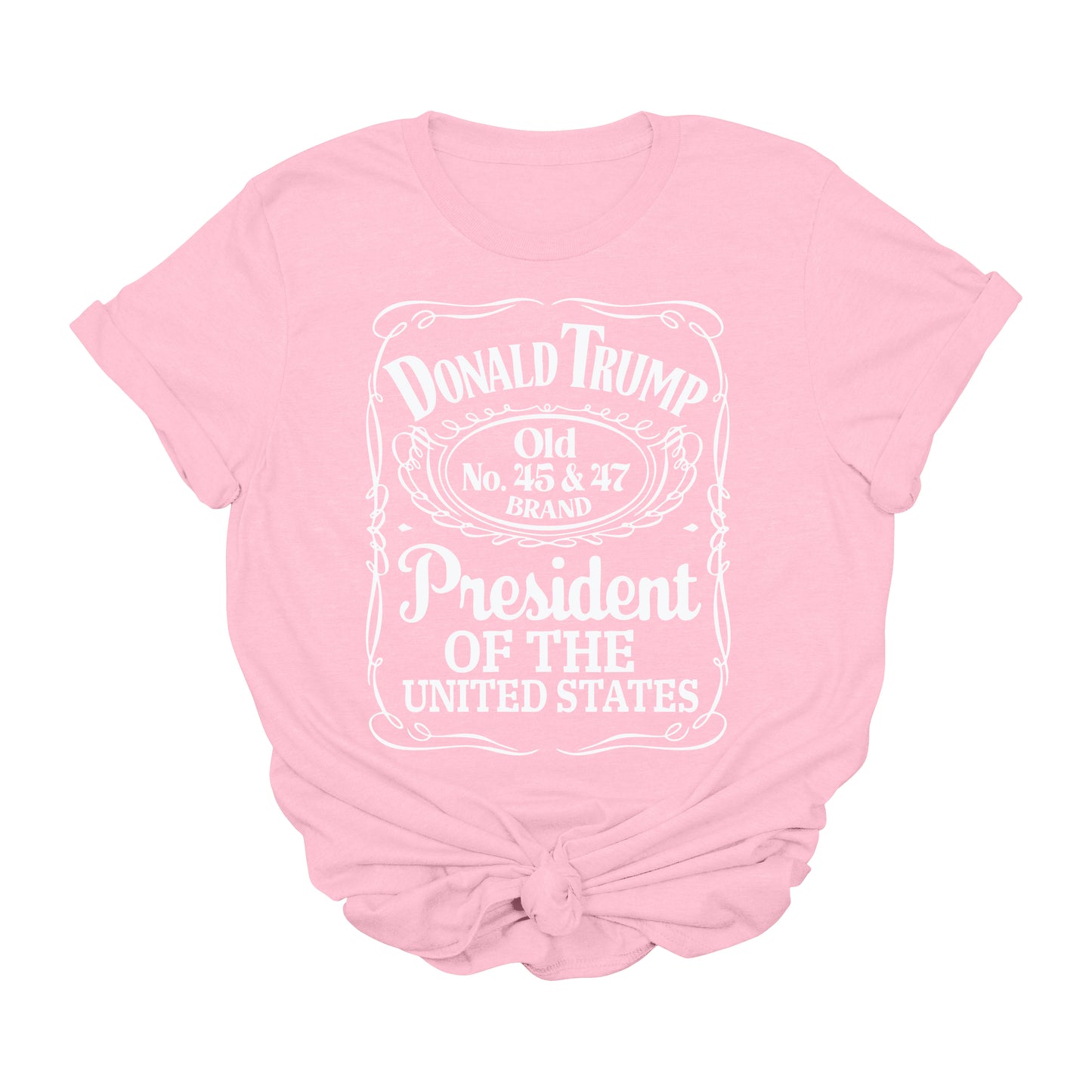 Donald Trump 45 & 47 President T-Shirt | Old No. 45 & 47 Label Graphic Tee | Patriotic Political Shirt | USA Election 2024 Shirt | Unisex Conservative Tee