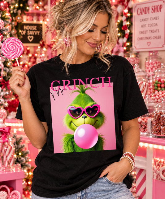Mr. Christmas Bubblegum Pink Holiday Graphic Tee