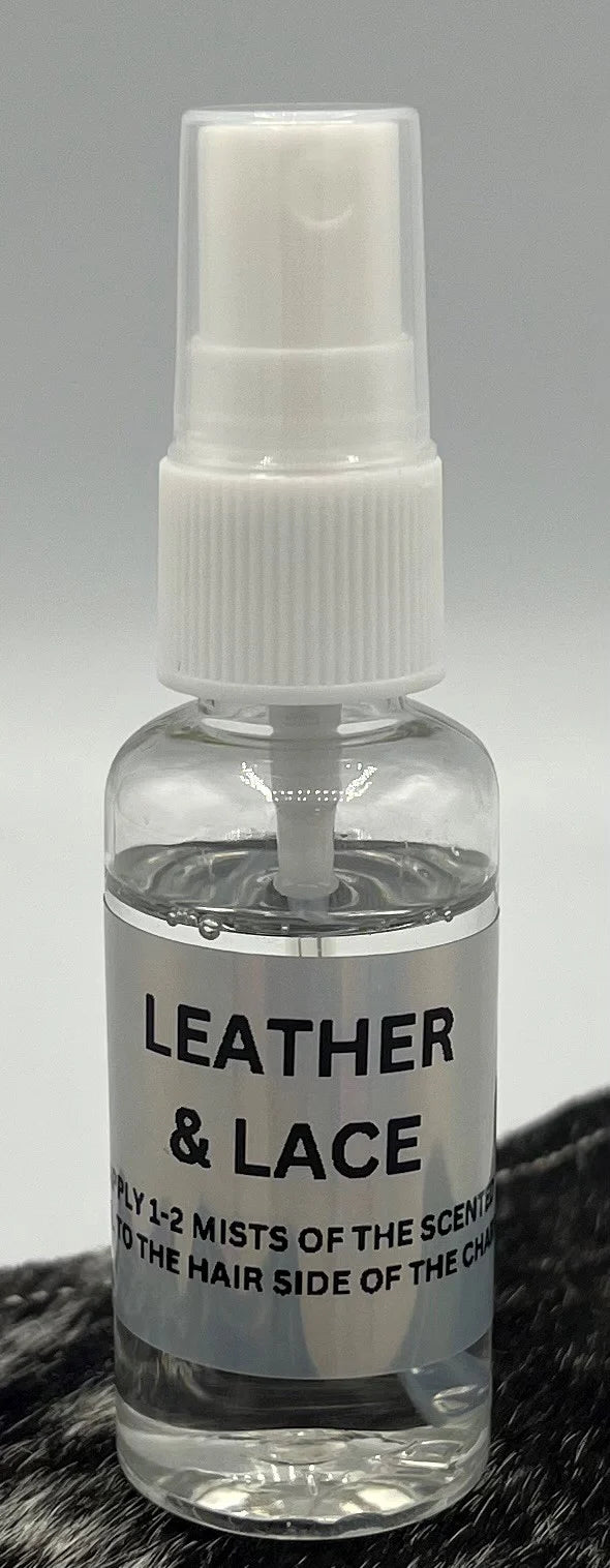 Leather & Lace Fragrance Oil | Soft Leather & Vanilla Blend | Car & Cowhide Charm Freshener Spray