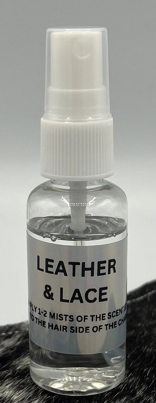 Leather & Lace Fragrance Oil | Soft Leather & Vanilla Blend | Car & Cowhide Charm Freshener Spray