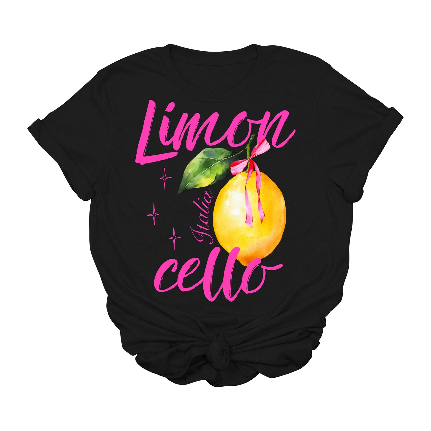 Limoncello Graphic T-Shirt | Italia Lemon Aesthetic Tee | Cute Summer Vacation Shirt | Watercolor Fruit Tee for Women | Amalfi Coast Inspired T-Shirt | Italian Style Lemon Lover Gift