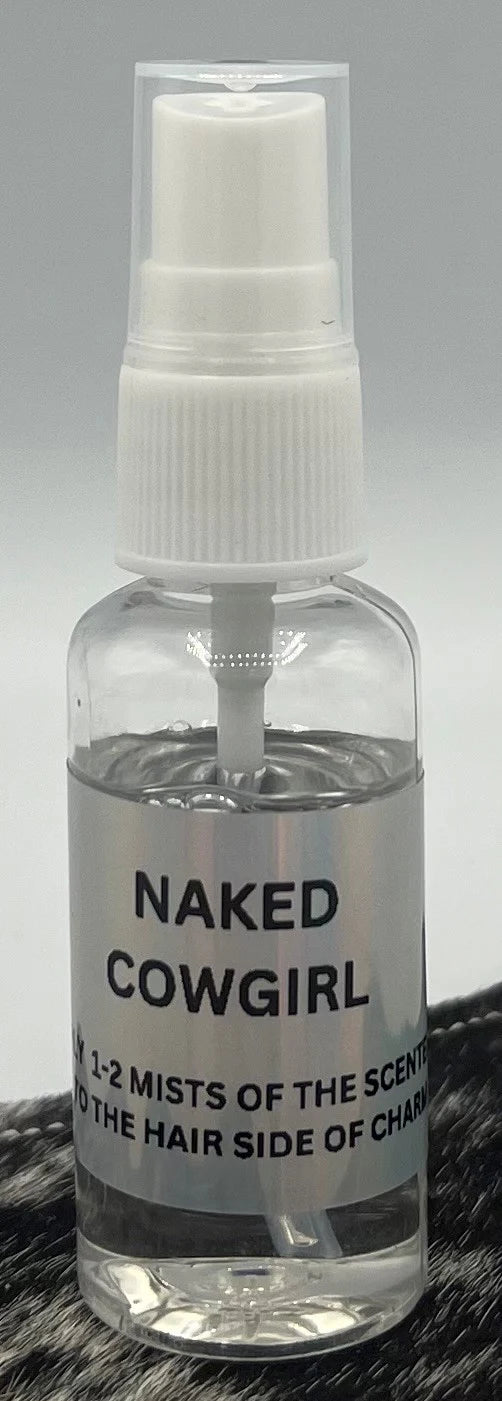 Naked Cowgirl Fragrance Oil | Leather & Tropical Blend | Western Car Freshie & Cowhide Charm Spray