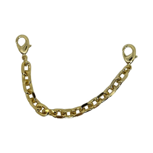 18K Gold Triple-Plated Hat Chain or Shoe Charm Chain – Removable Clip-On Bling Accessory