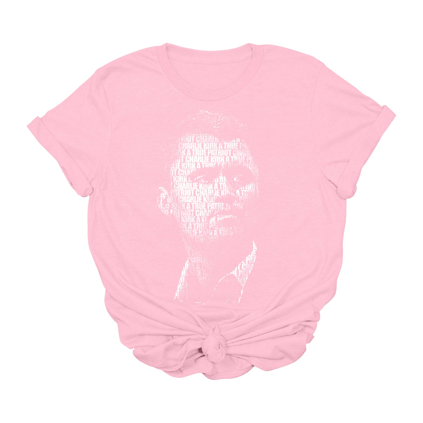 Charlie Kirk A True Patriot Portrait T-Shirt – Black Graphic Memorial Tee