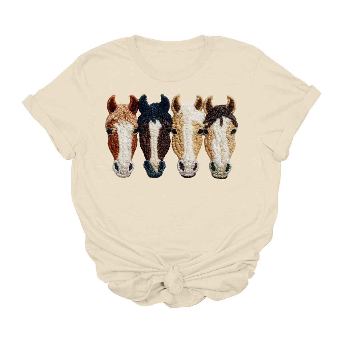 Crochet Horse Graphic Tee | Western Horse Lover Cowgirl Boutique Shirt
