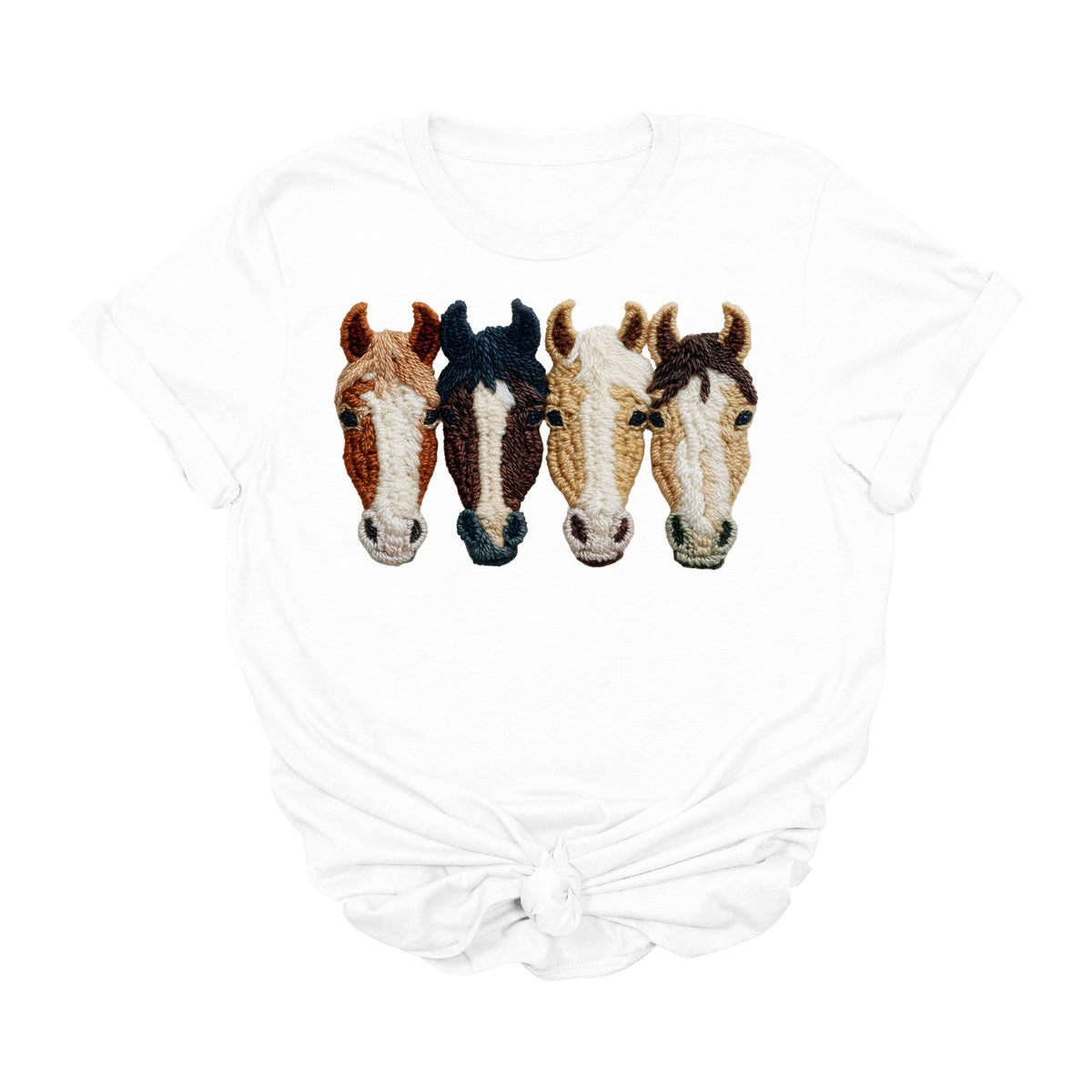 Crochet Horse Graphic Tee | Western Horse Lover Cowgirl Boutique Shirt