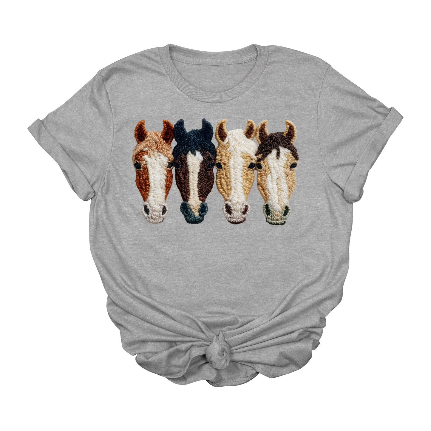 Crochet Horse Graphic Tee | Western Horse Lover Cowgirl Boutique Shirt