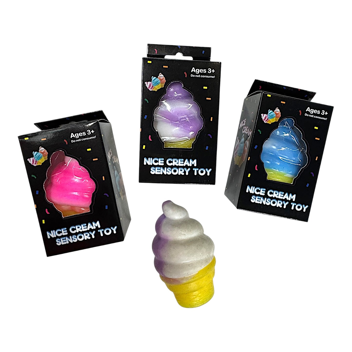 Ice Cream Squishy Sensory Toy | Viral Slow Rise Fidget Toy | Pick Your Color