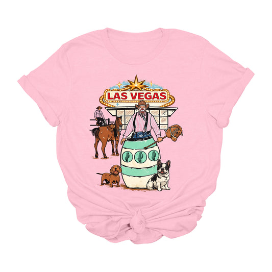 Las Vegas Rodeo Clown Graphic Tee | Western Cowboy Vegas Rodeo Shirt