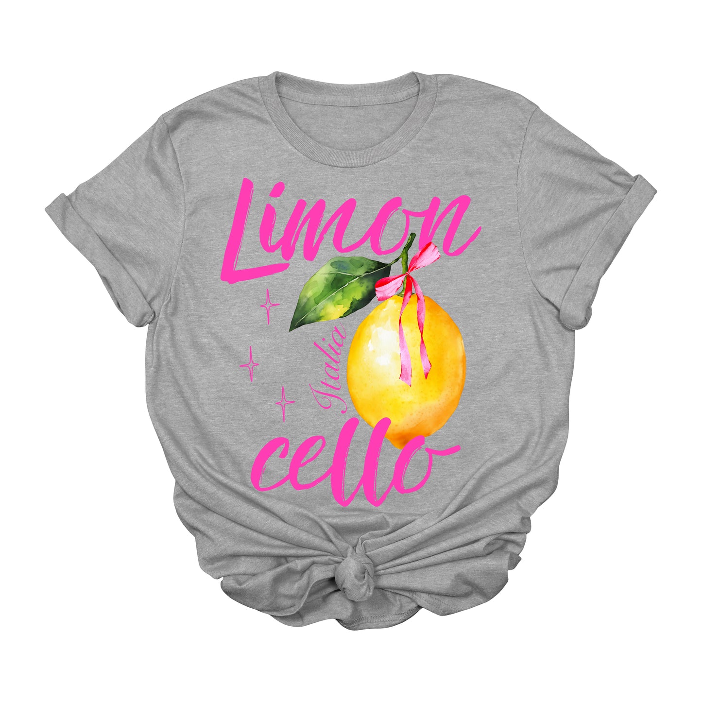 Limoncello Graphic T-Shirt | Italia Lemon Aesthetic Tee | Cute Summer Vacation Shirt | Watercolor Fruit Tee for Women | Amalfi Coast Inspired T-Shirt | Italian Style Lemon Lover Gift