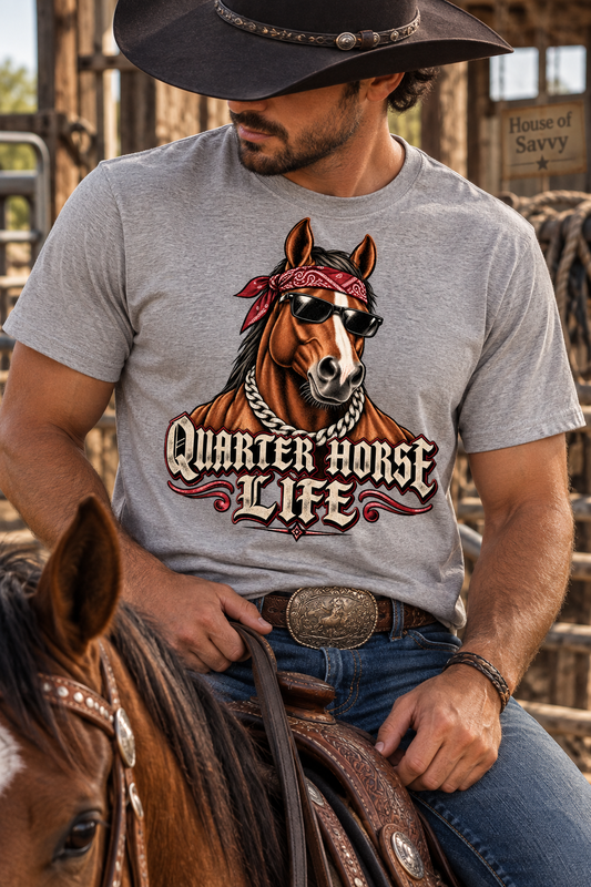 Men’s Quarter Horse Life Western Graphic Tee