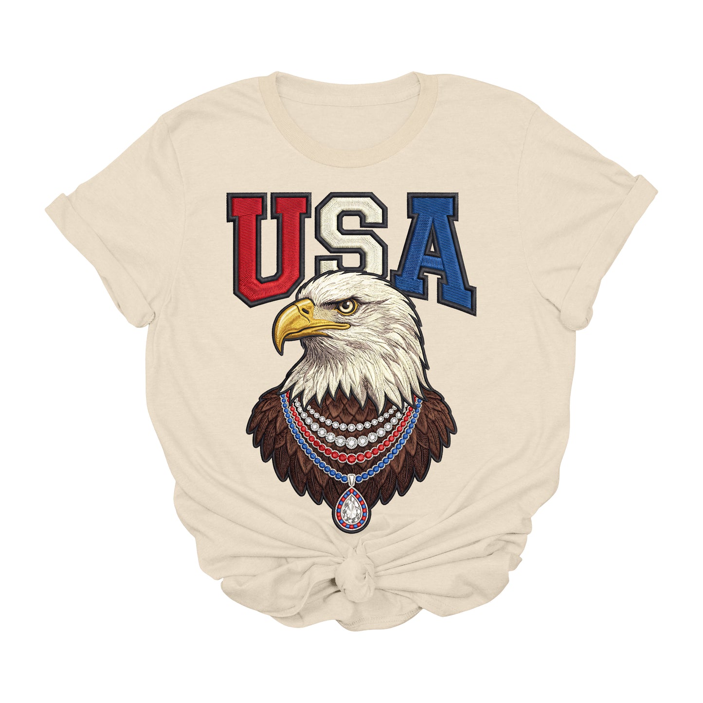 USA Eagle Patriotic Graphic Tee | Red White Blue Americana T-Shirt