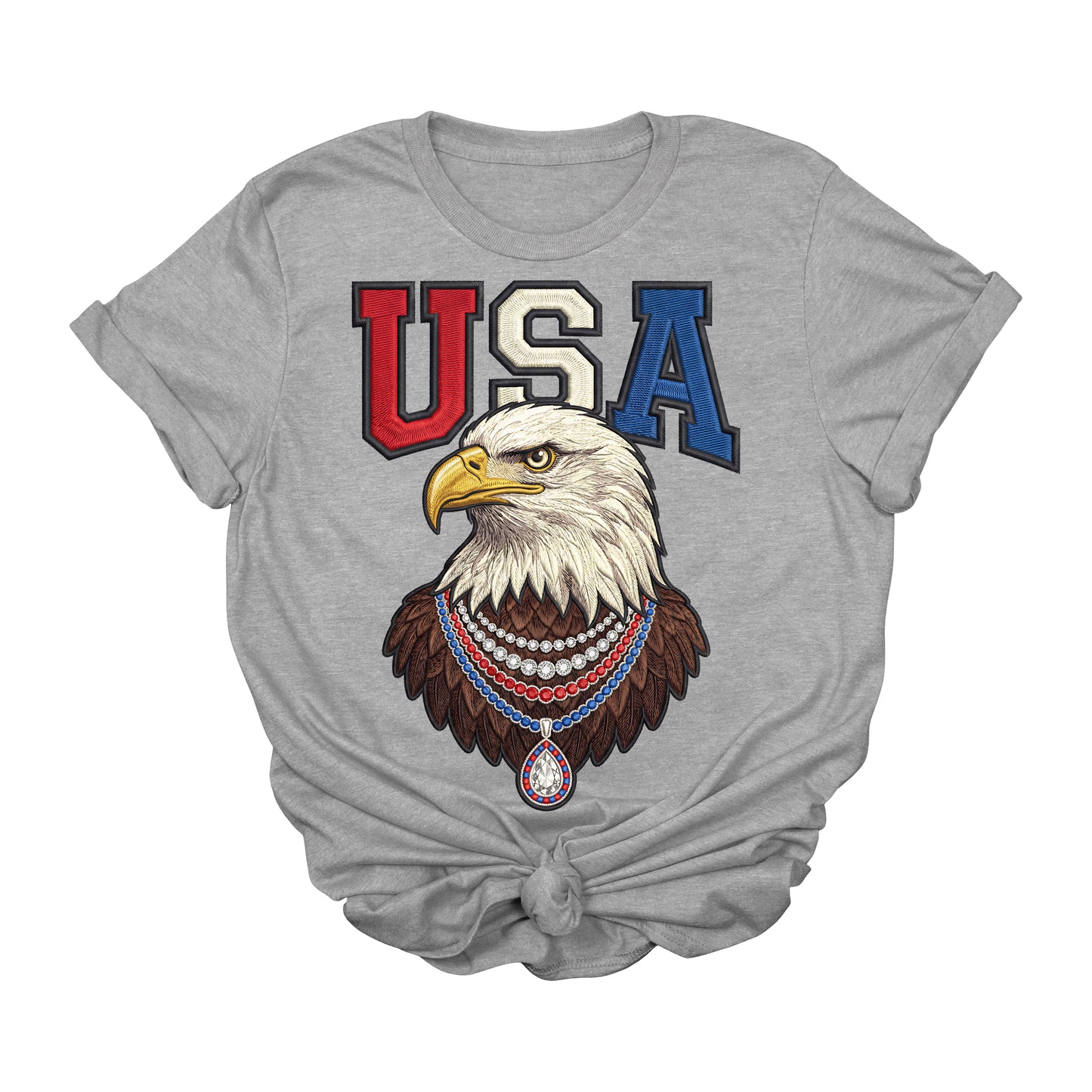 USA Eagle Patriotic Graphic Tee | Red White Blue Americana T-Shirt
