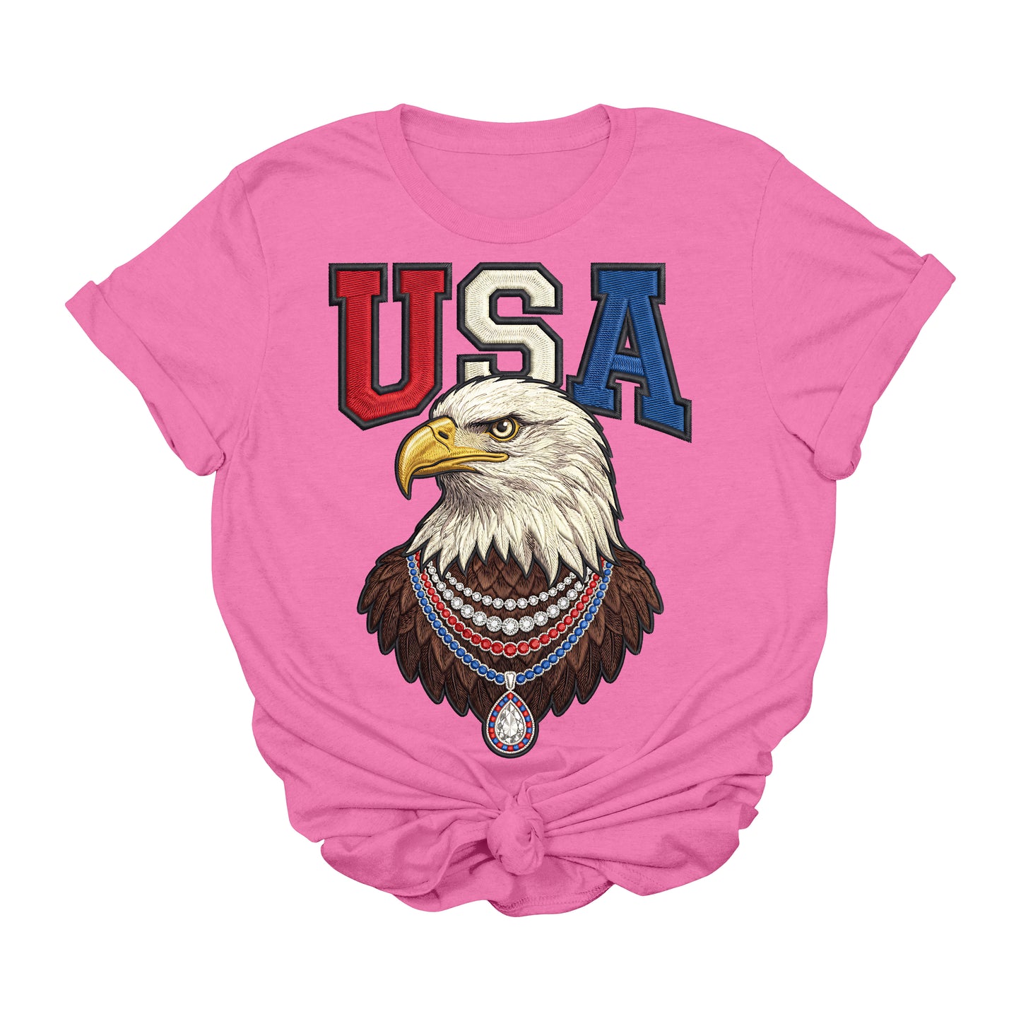 USA Eagle Patriotic Graphic Tee | Red White Blue Americana T-Shirt